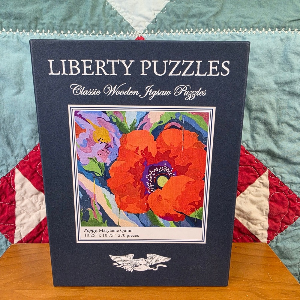 Liberty Puzzles Poppy Maryanne Quinn Wooden Jigsaw Puzzle 270 Piece